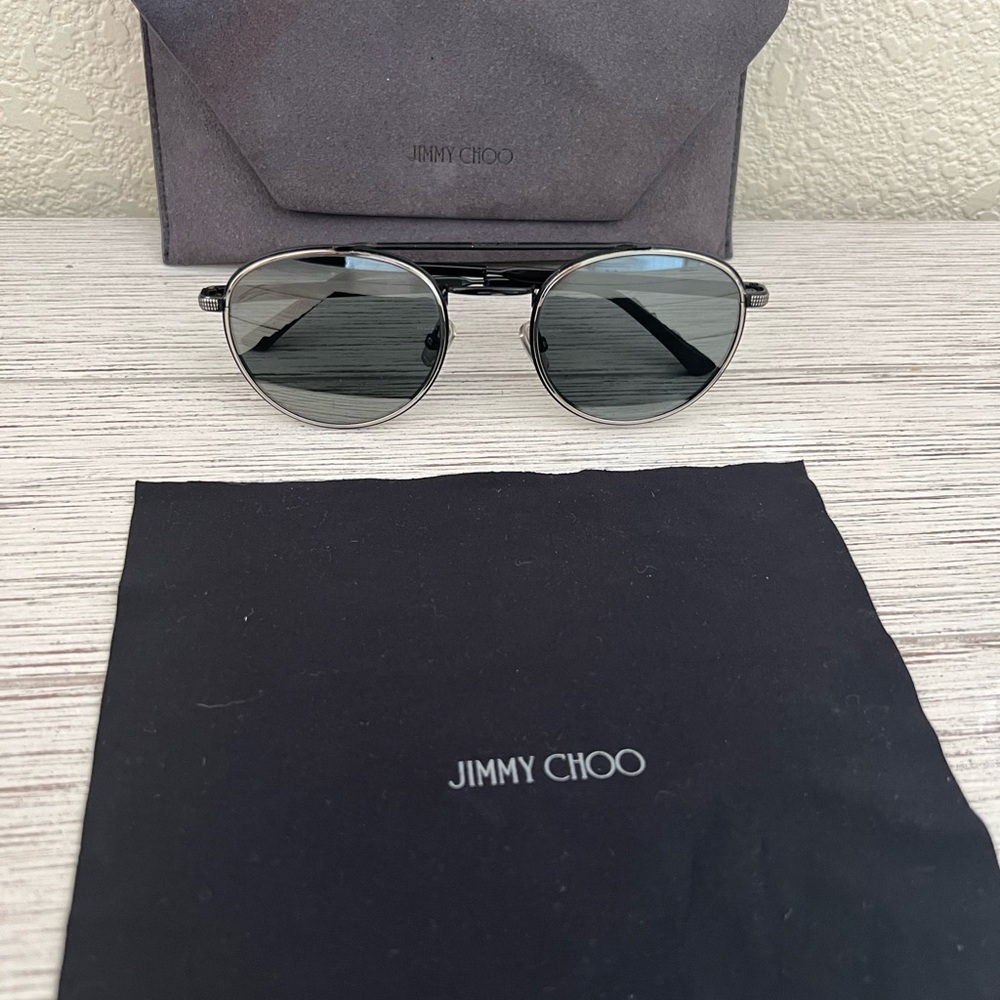 Jimmy Choo Black Pilot Sunglasses model Dave/S